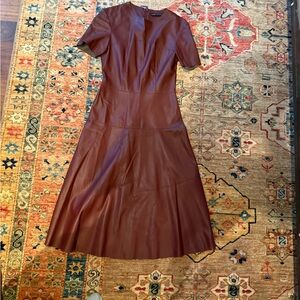 Zara Rich Brown Midi Dress